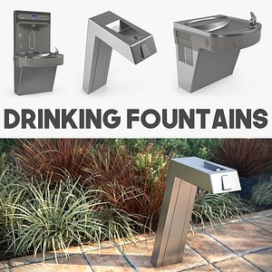 drinking fountains 3D model
