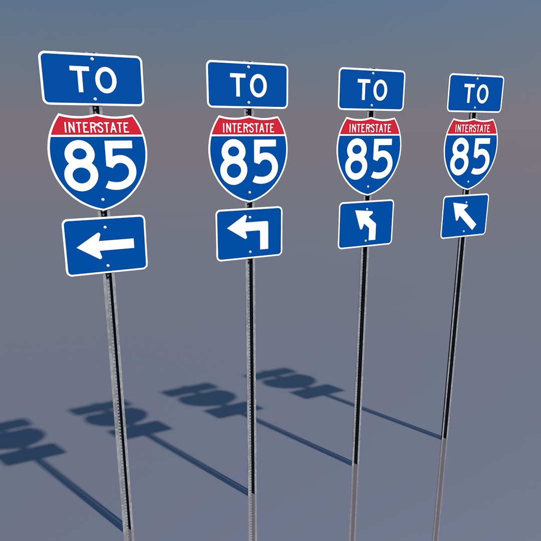 interstate 85 signs 3d c4d https://p.turbosquid.com/ts-thumb/Rw/6N9tLR/19qkXh92/tointerstate85leftturnneutered/jpg/1368551924/1920x1080/fit_q87/e853f3fcc4c13520945c511d9d932b80f334e0ed/tointerstate85leftturnneutered.jpg