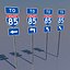 3D Alabama Interstate 85 Zeichen