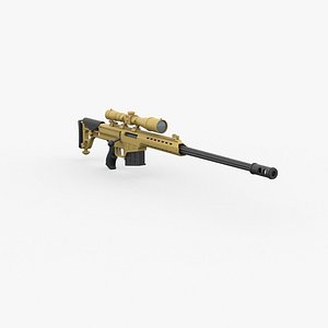 3D model Gun Lowpoly Kitbash 22
