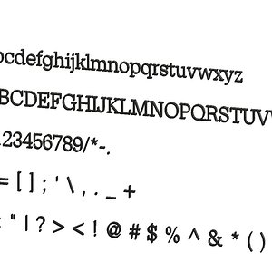 DilleniaUPC 3Dfont CG CAD data