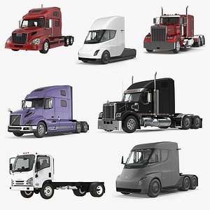 3D trucks 3 model