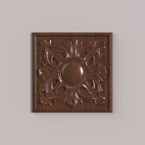 3D carved rosette cnc model
