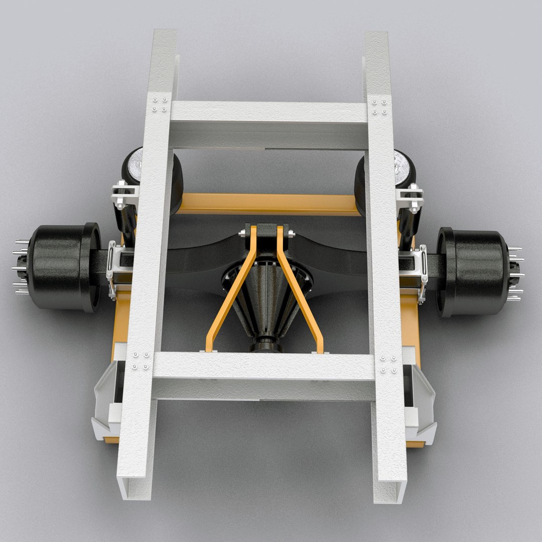 3d Truck Rear Axle Model