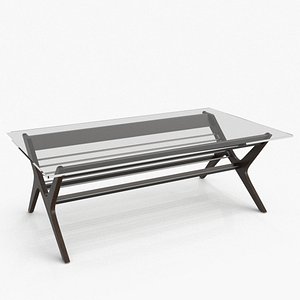 3D Danica Coffee Table Brown model