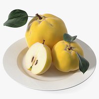 Quince on Plate
