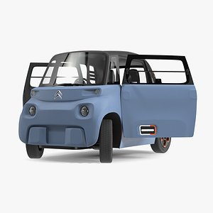 Citroen Ami Simple Interior Rigged for Maya