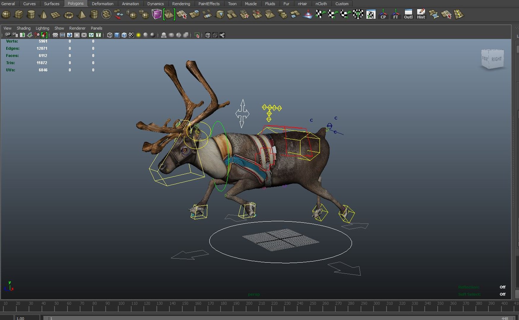 Reindeer Rigged Deer Animation 3D Model - TurboSquid 1207804