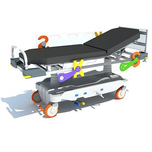 3D model Stretcher Trolley for Kids