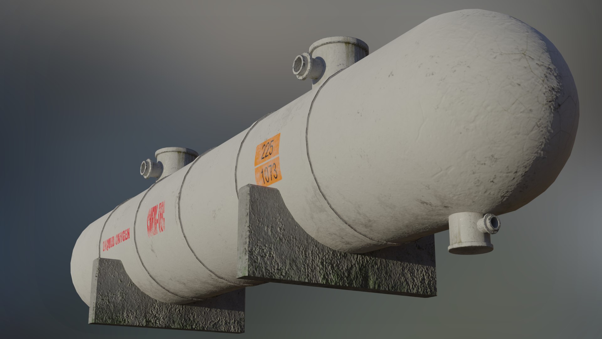 3D Industrial Liquid Oxygen Storage Tank Model - TurboSquid 1806820