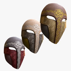Asian Mask - Low Poly