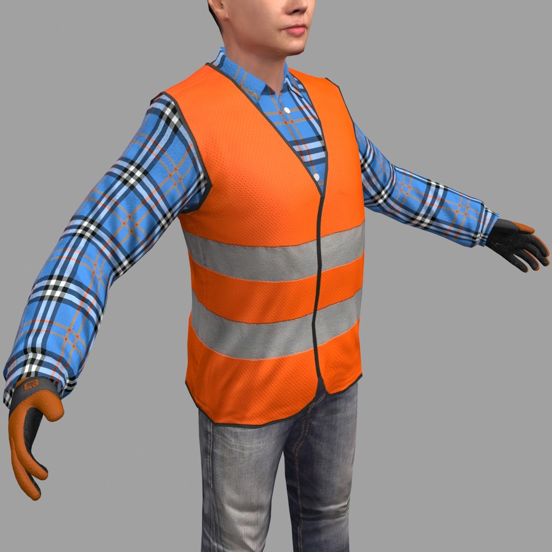 Female Worker Model - TurboSquid 1403065