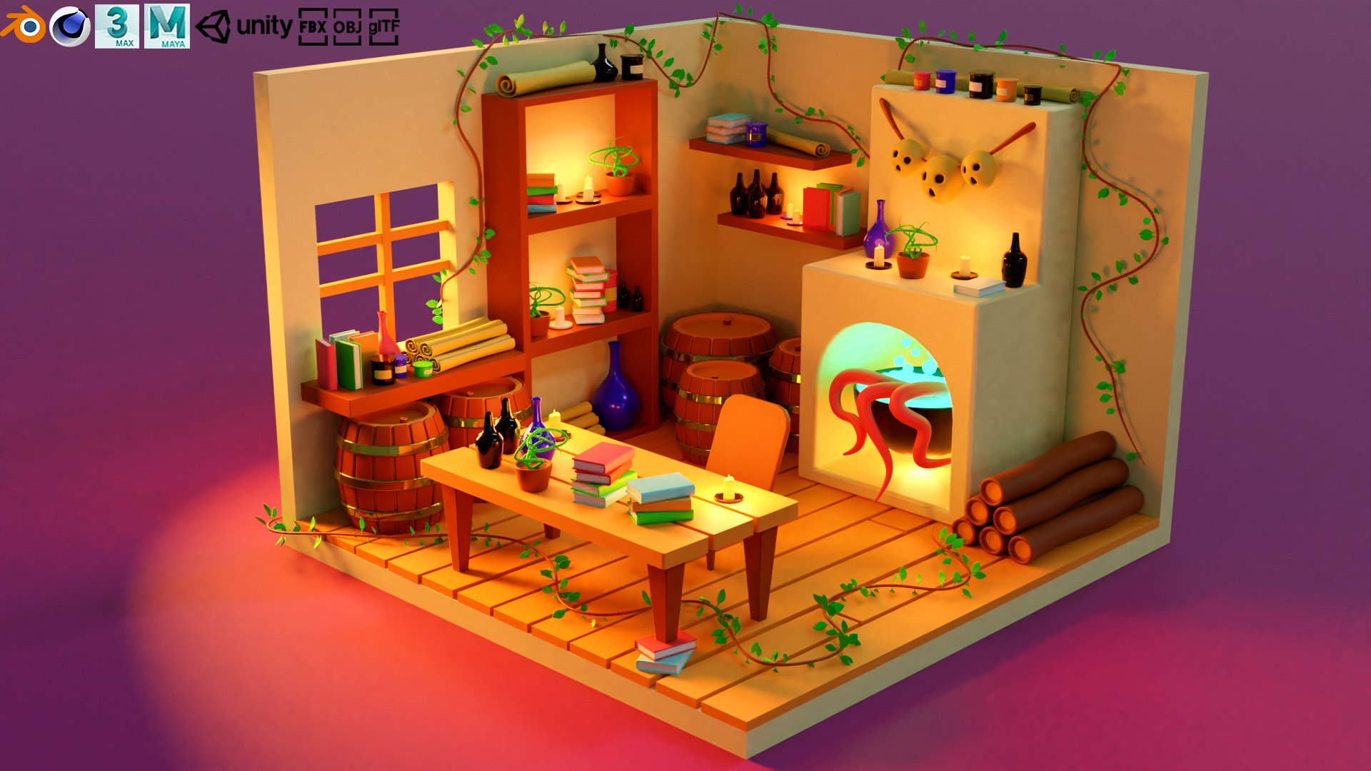 Free 3D Magic Laboratory - TurboSquid 2223201