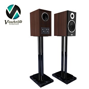 speakers heco metas xt301 3d model