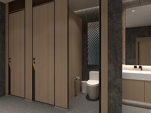 Restroom public wc 3D