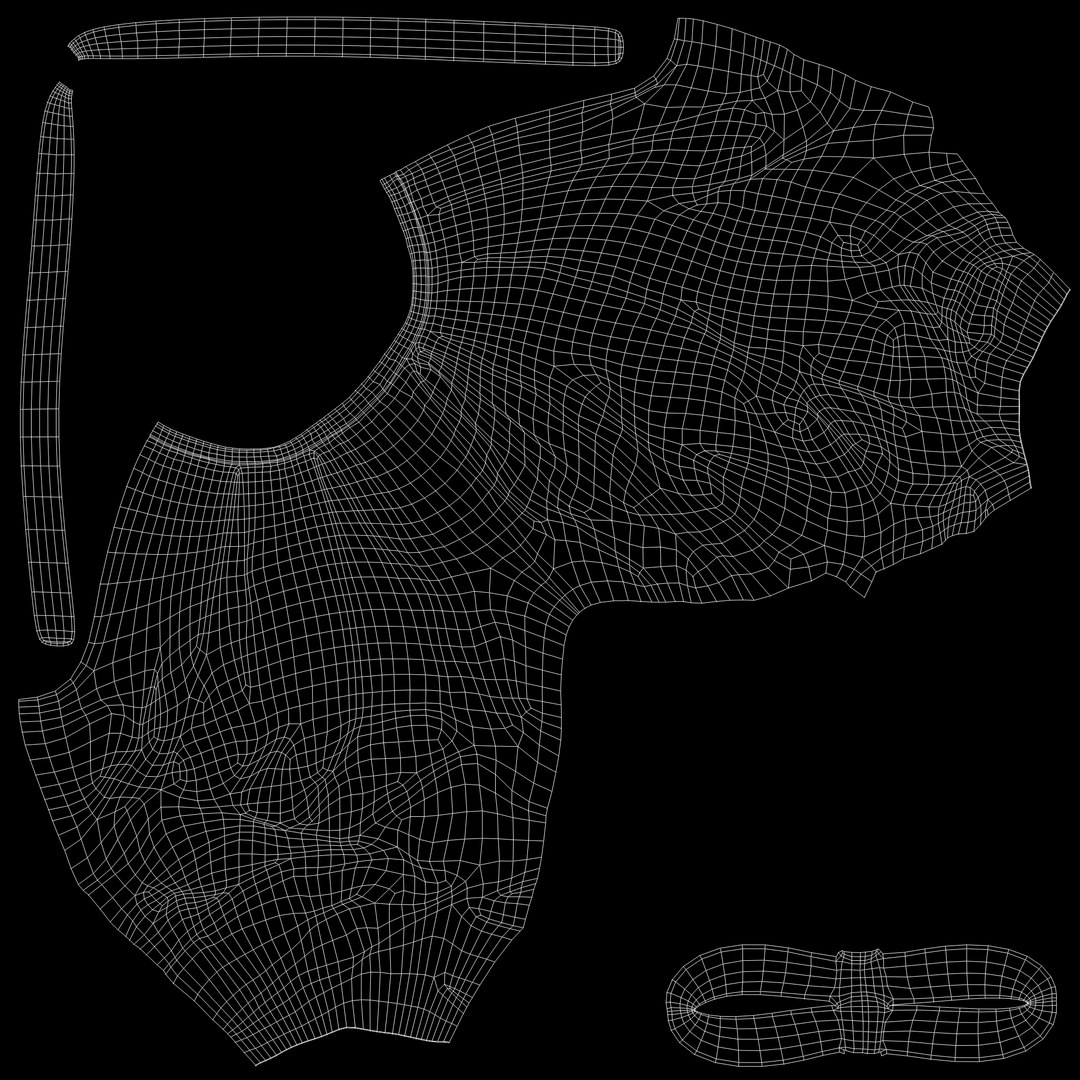 3D Oversize Baggy Harem Pants Coat Shawl Flats Full Outfit Model