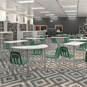 Modern Library Large 3D model