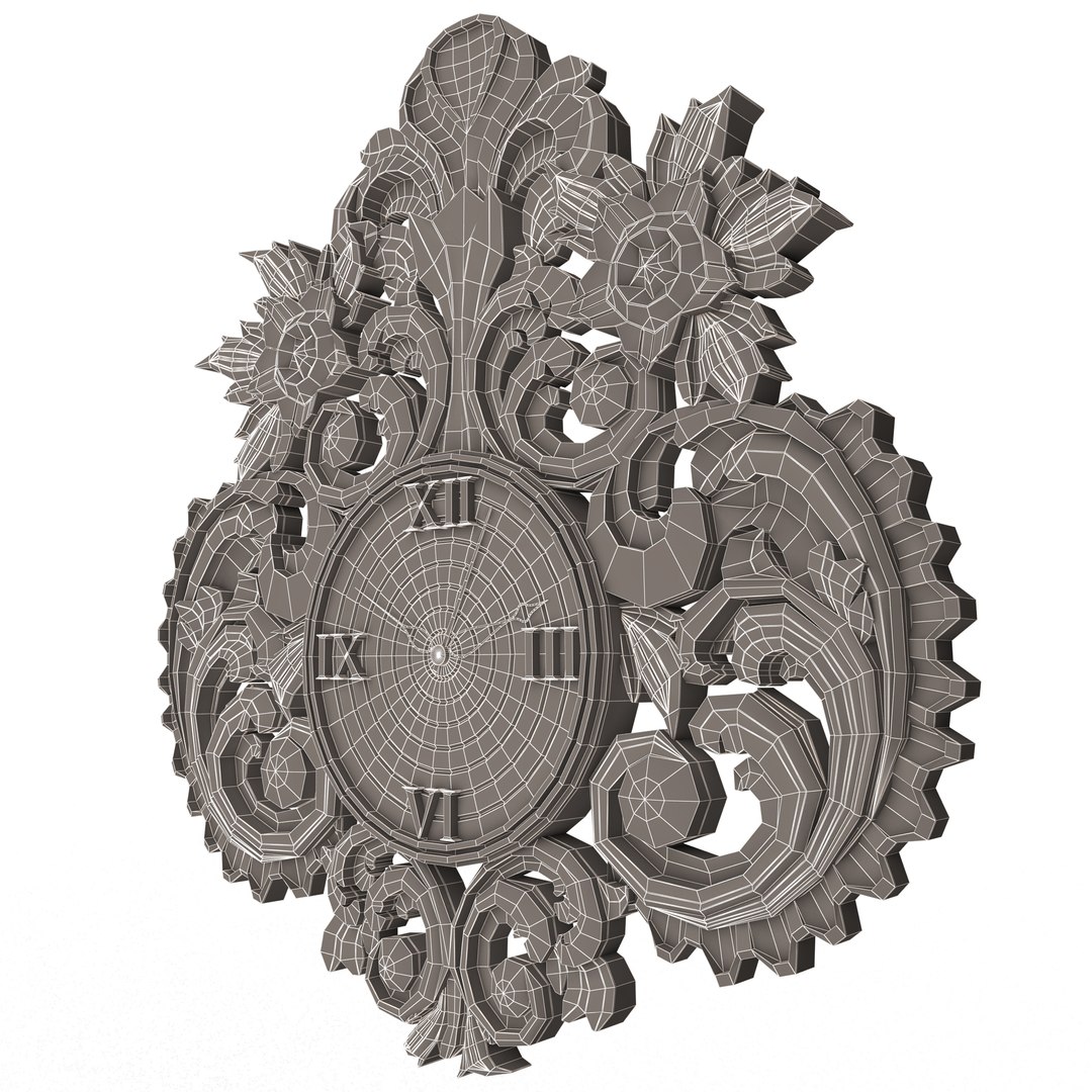 Classic Wall Clock 3D model - TurboSquid 1823732