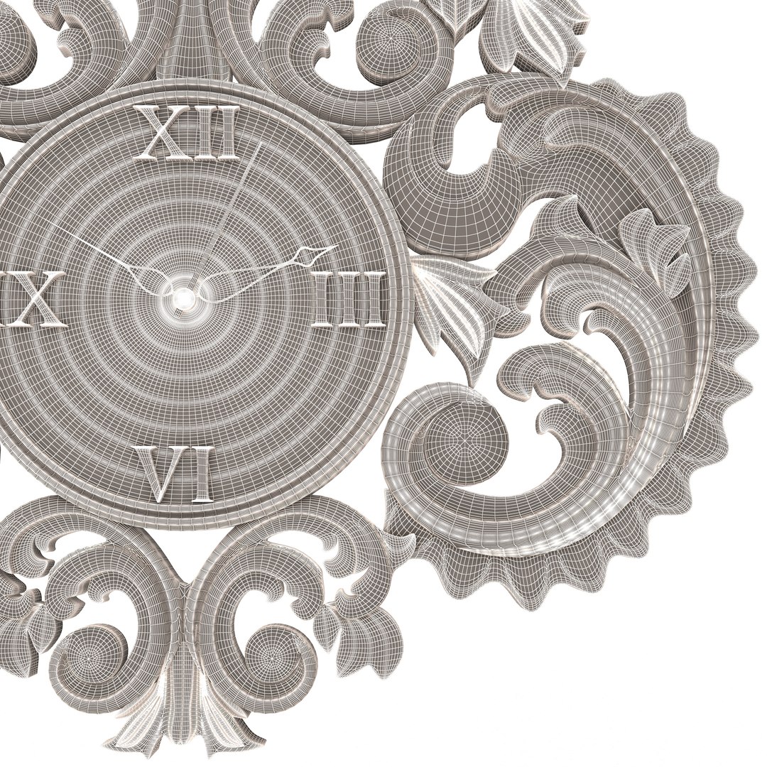 Classic Wall Clock 3D model - TurboSquid 1823732