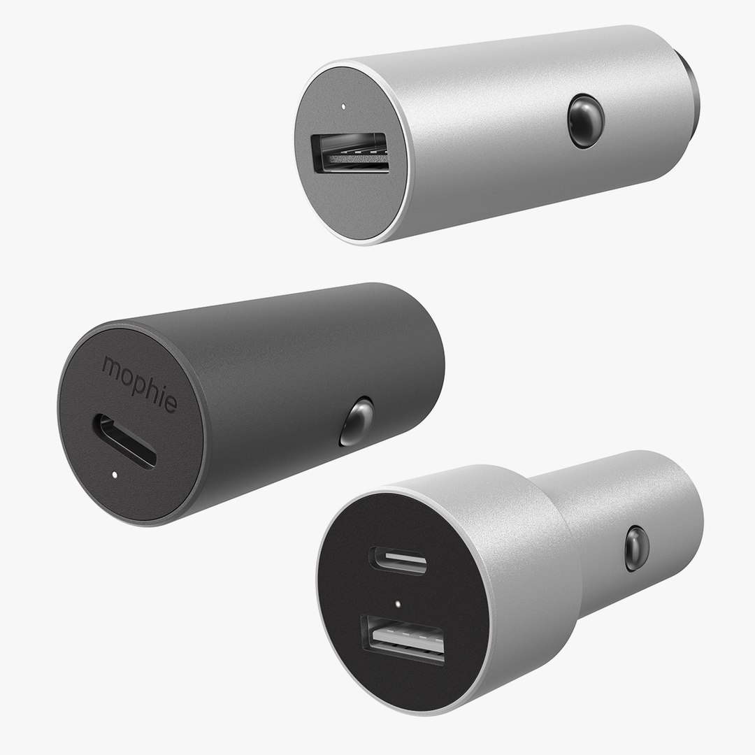 USB Car Chargers Collection 3D model preview