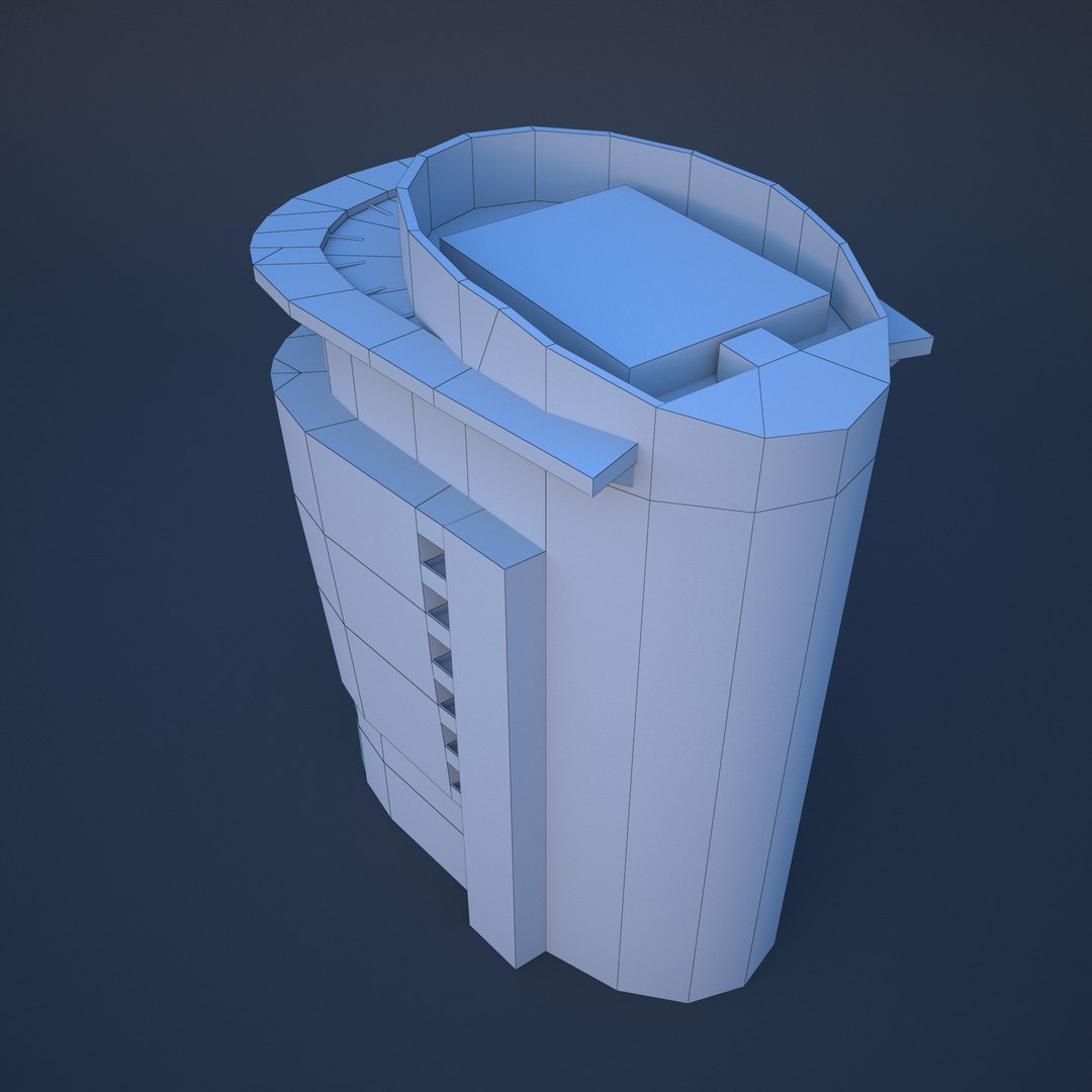 Goodman Plaza Model TurboSquid 1610416