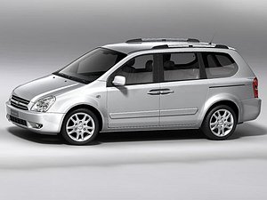 3d kia carnival 2007 car model