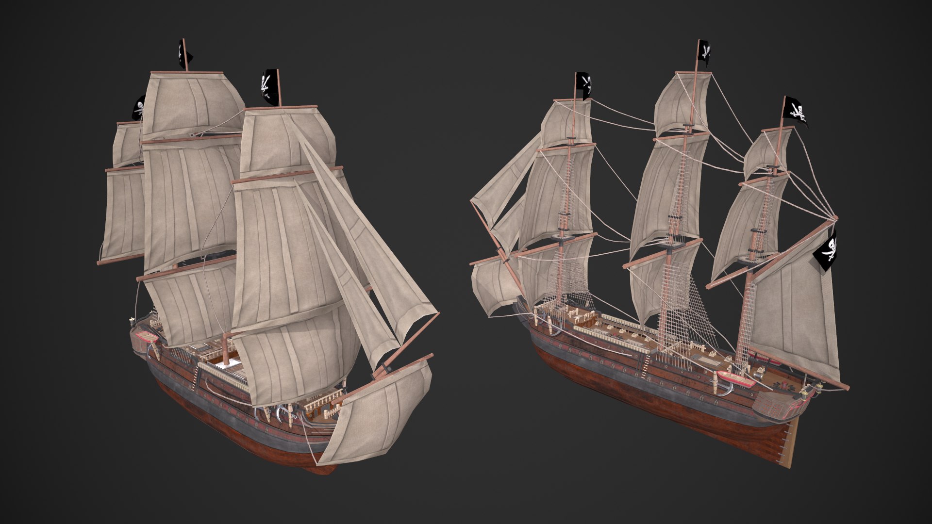 3D Galleon Ship - TurboSquid 1805357