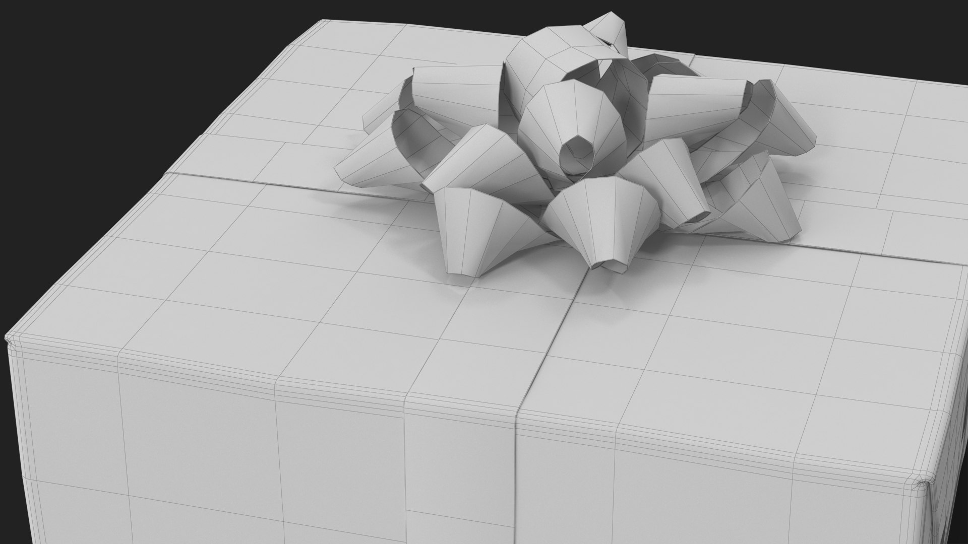 3D Gift Box With A Bow White V3 - TurboSquid 2539153