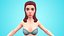 Aline - Female Base Mesh - Cartoon Character