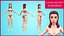 Aline - Female Base Mesh - Cartoon Character