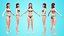 Aline - Female Base Mesh - Cartoon Character