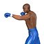 Afroamericano Boxer 2 Pose 3 modelo 3D
