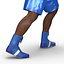 Afroamericano Boxer 2 Pose 3 modelo 3D