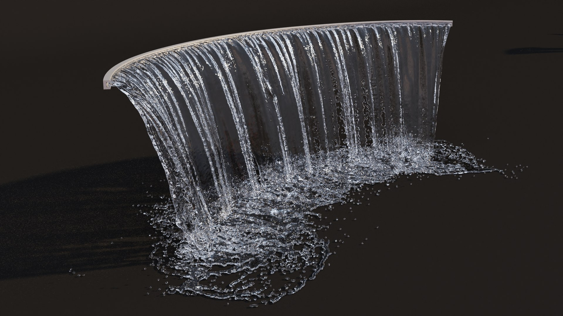 Collection Waterfall Fountains Cascade - 14 3D model - TurboSquid 1927746