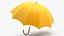 Open Umbrella Yellow