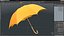 Open Umbrella Yellow