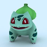 Low Poly Bulbasaur Pokemon