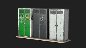 3D Cupboard cloakroom furniture