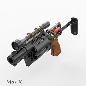 sci-fi colt 3d model