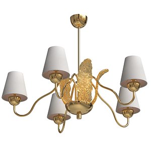 Swedish mid century vintage chandelier