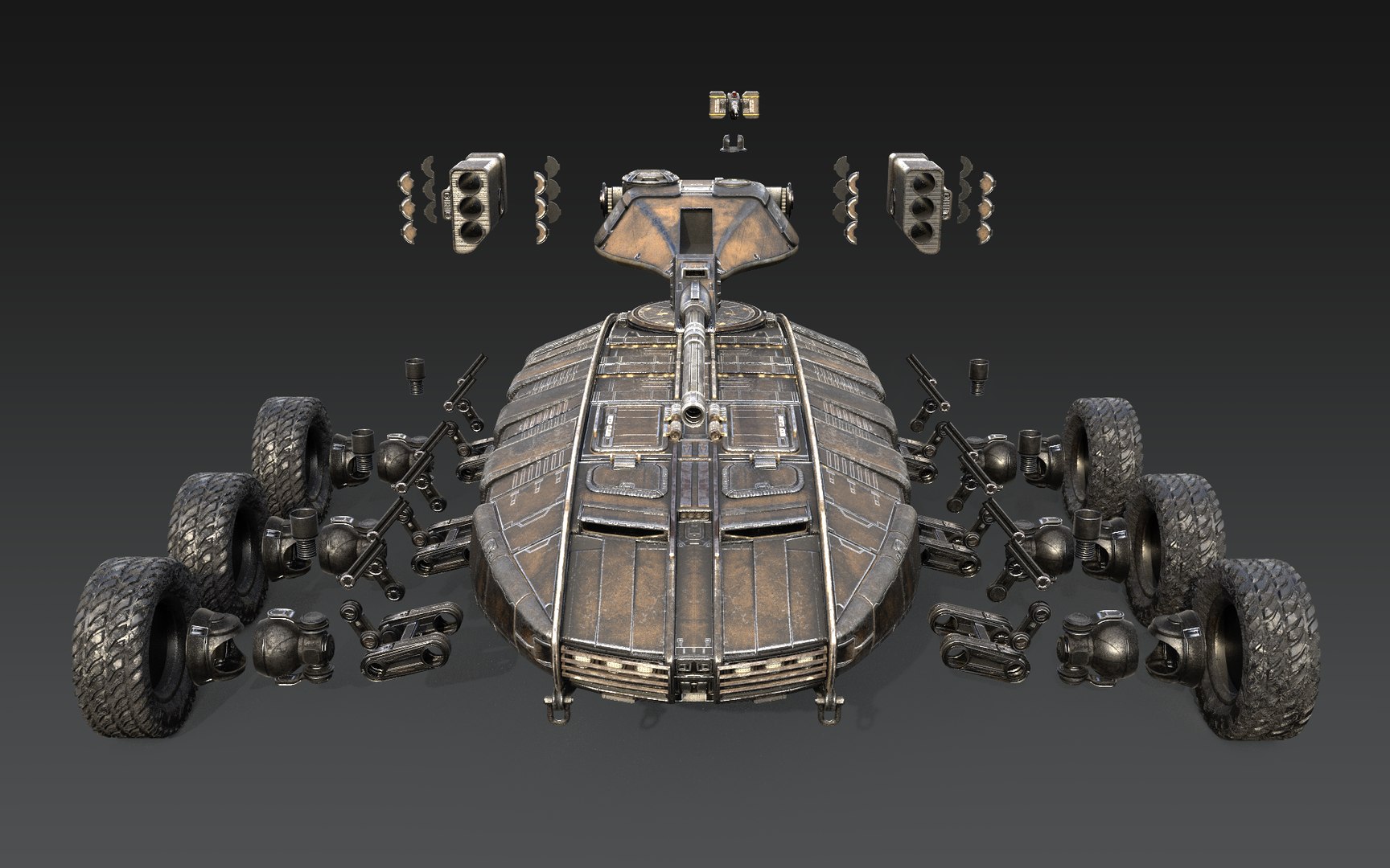 3D Model Atlas Heavy APC - TurboSquid 1868646