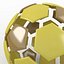 Soccerball split D yellow