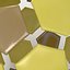 Soccerball split D yellow