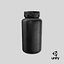 Plastikpillenflasche 2 Schwarz