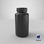 Plastikpillenflasche 2 Schwarz