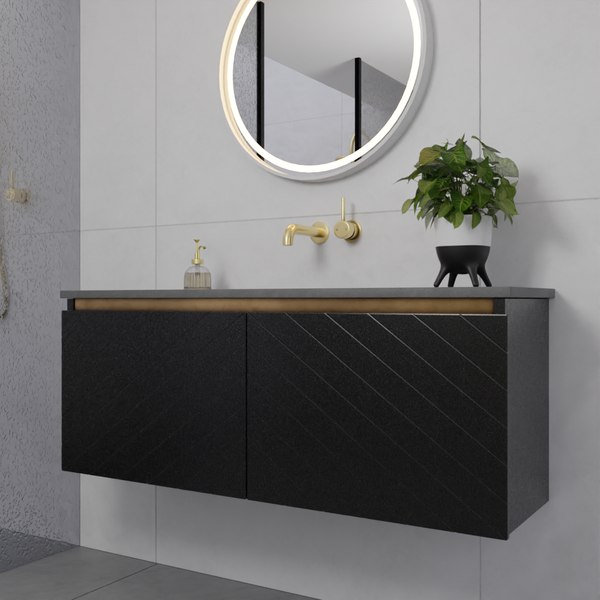 3D concrete bathroom cabinet model - TurboSquid 1597998