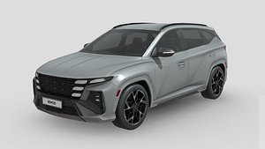 3D Low Poly Car - Hyundai Tucson N Line 2024 model