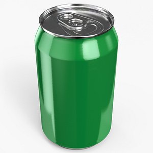 Beverage Can 330 ml Green 3D model