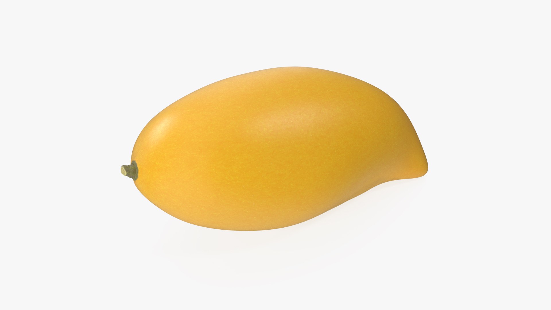 Yellow Long Mango 3D model preview