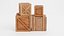 3D wooden crates contains